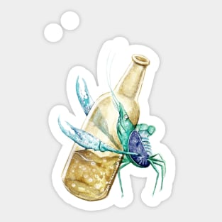 Fizzy Loving Prawn Sticker